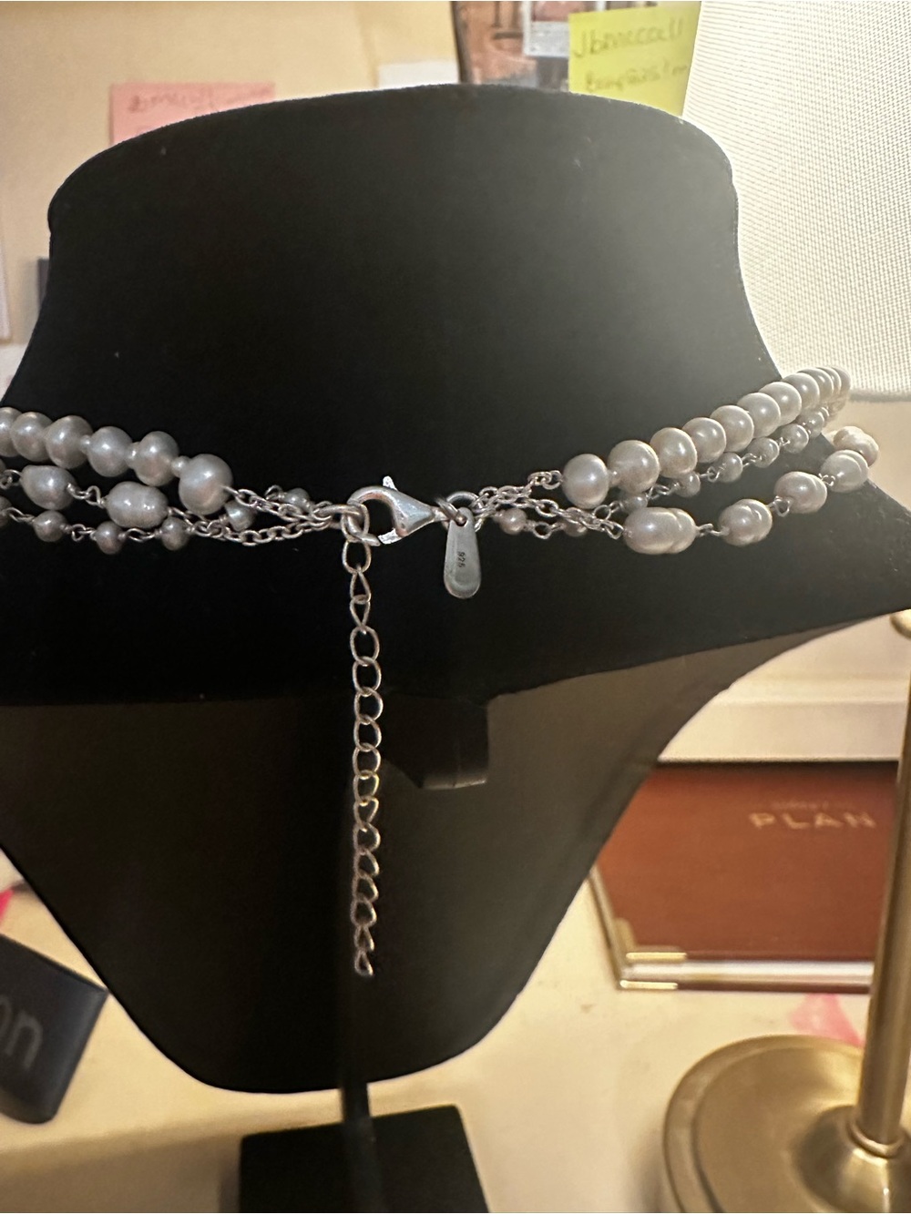 Opulenza White Pearl Multi-Strand Necklace - Women Jewelry - Picture 2 of 5